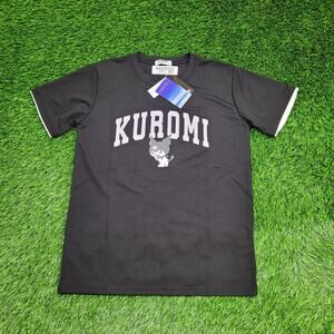 Kuromi Sanrio Japanese TV-Show Shirt Womens M/L 19x26 Black